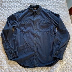 Ralph Lauren Double RL Navy Casual Button Down Shirt